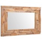 vidaXL Dekorativer Spiegel Teak 90 x 60 cm Rechteckig vidaXL Dekorativer Spiegel Teak 90 x 60 cm Rechteckig