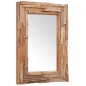 vidaXL Dekorativer Spiegel Teak 90 x 60 cm Rechteckig vidaXL Dekorativer Spiegel Teak 90 x 60 cm Rechteckig