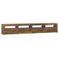 vidaXL TV-Schrank mit LED-Leuchten Räuchereiche 240x35x40 cm vidaXL TV-Schrank mit LED-Leuchten Räuchereiche 240x35x40 cm