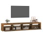 vidaXL TV-Schrank mit LED-Leuchten Räuchereiche 240x35x40 cm vidaXL TV-Schrank mit LED-Leuchten Räuchereiche 240x35x40 cm