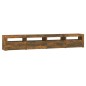 vidaXL TV-Schrank mit LED-Leuchten Räuchereiche 240x35x40 cm vidaXL TV-Schrank mit LED-Leuchten Räuchereiche 240x35x40 cm