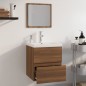 vidaXL Badmöbel-Set Braun Eichen-Optik Holzwerkstoff vidaXL Badmöbel-Set Braun Eichen-Optik Holzwerkstoff