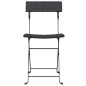 vidaXL Bistrostühle 8 Stk. Klappbar Schwarz Poly Rattan und Stahl vidaXL Bistrostühle 8 Stk. Klappbar Schwarz Poly Rattan und Stahl