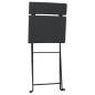 vidaXL Bistrostühle 8 Stk. Klappbar Schwarz Poly Rattan und Stahl vidaXL Bistrostühle 8 Stk. Klappbar Schwarz Poly Rattan und Stahl