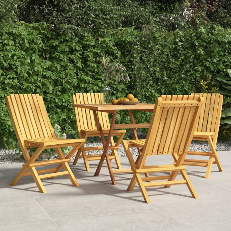 vidaXL Gartenstühle 4 Stk. Klappbar 47x47x89 cm Massivholz Teak vidaXL Gartenstühle 4 Stk. Klappbar 47x47x89 cm Massivholz Teak