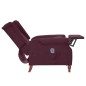 Massagesessel Lila Stoff