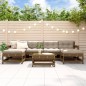 vidaXL 7-tlg. Garten-Lounge-Set mit Kissen Honigbraun Massivholz vidaXL 7-tlg. Garten-Lounge-Set mit Kissen Honigbraun Massivholz