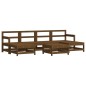 vidaXL 7-tlg. Garten-Lounge-Set mit Kissen Honigbraun Massivholz vidaXL 7-tlg. Garten-Lounge-Set mit Kissen Honigbraun Massivholz