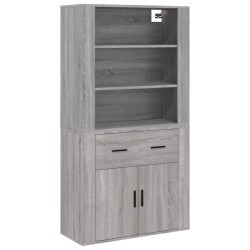 vidaXL Highboard Grau Sonoma Holzwerkstoff