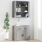 vidaXL Highboard Grau Sonoma Holzwerkstoff vidaXL Highboard Grau Sonoma Holzwerkstoff