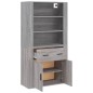 vidaXL Highboard Grau Sonoma Holzwerkstoff vidaXL Highboard Grau Sonoma Holzwerkstoff