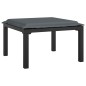 vidaXL 5-tlg. Garten-Lounge-Set Schwarz und Grau Poly Rattan vidaXL 5-tlg. Garten-Lounge-Set Schwarz und Grau Poly Rattan