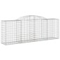 vidaXL Gabionen mit Hochbogen 2 Stk. 300x50x100/120cm Verzinktes Eisen vidaXL Gabionen mit Hochbogen 2 Stk. 300x50x100/120cm Verzinktes Eisen