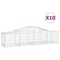 vidaXL Gabionen mit Hochbogen 10 Stk. 200x50x40/60 cm Verzinktes Eisen vidaXL Gabionen mit Hochbogen 10 Stk. 200x50x40/60 cm Verzinktes Eisen