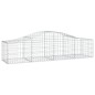 vidaXL Gabionen mit Hochbogen 10 Stk. 200x50x40/60 cm Verzinktes Eisen vidaXL Gabionen mit Hochbogen 10 Stk. 200x50x40/60 cm Verzinktes Eisen