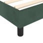 vidaXL Boxspringbett mit Matratze Dunkelgrün 80x200 cm Samt vidaXL Boxspringbett mit Matratze Dunkelgrün 80x200 cm Samt