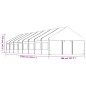 vidaXL Pavillon mit Dach Weiß 17,84x5,88x3,75 m Polyethylen vidaXL Pavillon mit Dach Weiß 17,84x5,88x3,75 m Polyethylen