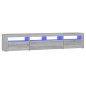 vidaXL TV-Schrank mit LED-Leuchten Grau Sonoma 210x35x40 cm vidaXL TV-Schrank mit LED-Leuchten Grau Sonoma 210x35x40 cm