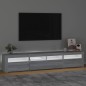vidaXL TV-Schrank mit LED-Leuchten Grau Sonoma 210x35x40 cm vidaXL TV-Schrank mit LED-Leuchten Grau Sonoma 210x35x40 cm