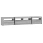 vidaXL TV-Schrank mit LED-Leuchten Grau Sonoma 210x35x40 cm vidaXL TV-Schrank mit LED-Leuchten Grau Sonoma 210x35x40 cm