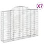 vidaXL Gabionen mit Hochbogen 7 Stk. 200x30x140/160cm Verzinktes Eisen vidaXL Gabionen mit Hochbogen 7 Stk. 200x30x140/160cm Verzinktes Eisen