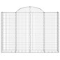 vidaXL Gabionen mit Hochbogen 7 Stk. 200x30x140/160cm Verzinktes Eisen vidaXL Gabionen mit Hochbogen 7 Stk. 200x30x140/160cm Verzinktes Eisen
