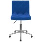 Esszimmerstühle 2 Stk. Drehbar Blau Samt Esszimmerstühle 2 Stk. Drehbar Blau Samt