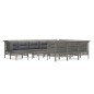 vidaXL 12-tlg. Garten-Lounge-Set mit Kissen Grau Poly Rattan vidaXL 12-tlg. Garten-Lounge-Set mit Kissen Grau Poly Rattan