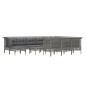 vidaXL 12-tlg. Garten-Lounge-Set mit Kissen Grau Poly Rattan vidaXL 12-tlg. Garten-Lounge-Set mit Kissen Grau Poly Rattan