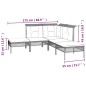 vidaXL 12-tlg. Garten-Lounge-Set mit Kissen Grau Poly Rattan vidaXL 12-tlg. Garten-Lounge-Set mit Kissen Grau Poly Rattan