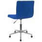 Esszimmerstühle 2 Stk. Drehbar Blau Samt Esszimmerstühle 2 Stk. Drehbar Blau Samt