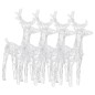 vidaXL LED-Rentiere 4 Stk. Blau 160 LEDs Acryl vidaXL LED-Rentiere 4 Stk. Blau 160 LEDs Acryl