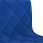 Esszimmerstühle 2 Stk. Drehbar Blau Samt Esszimmerstühle 2 Stk. Drehbar Blau Samt