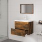 vidaXL Badmöbel-Set Räuchereiche Holzwerkstoff vidaXL Badmöbel-Set Räuchereiche Holzwerkstoff