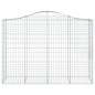 vidaXL Gabionen mit Hochbogen 10Stk. 200x50x140/160cm Verzinktes Eisen vidaXL Gabionen mit Hochbogen 10Stk. 200x50x140/160cm Verzinktes Eisen