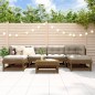 vidaXL 7-tlg. Garten-Lounge-Set mit Kissen Honigbraun Massivholz vidaXL 7-tlg. Garten-Lounge-Set mit Kissen Honigbraun Massivholz