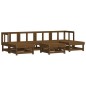 vidaXL 7-tlg. Garten-Lounge-Set mit Kissen Honigbraun Massivholz vidaXL 7-tlg. Garten-Lounge-Set mit Kissen Honigbraun Massivholz