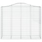 vidaXL Gabionen mit Hochbogen 2 Stk. 200x50x160/180cm Verzinktes Eisen vidaXL Gabionen mit Hochbogen 2 Stk. 200x50x160/180cm Verzinktes Eisen