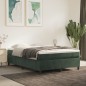 vidaXL Boxspringbett mit Matratze Dunkelgrün 140x200 cm Samt vidaXL Boxspringbett mit Matratze Dunkelgrün 140x200 cm Samt