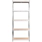 vidaXL Regale mit 5 Böden 4 Stk. Silbern Stahl & Holzwerkstoff vidaXL Regale mit 5 Böden 4 Stk. Silbern Stahl & Holzwerkstoff