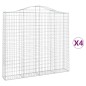 vidaXL Gabionen mit Hochbogen 4 Stk. 200x30x180/200cm Verzinktes Eisen vidaXL Gabionen mit Hochbogen 4 Stk. 200x30x180/200cm Verzinktes Eisen