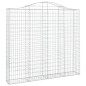 vidaXL Gabionen mit Hochbogen 4 Stk. 200x30x180/200cm Verzinktes Eisen vidaXL Gabionen mit Hochbogen 4 Stk. 200x30x180/200cm Verzinktes Eisen