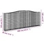 vidaXL Gabionen mit Hochbogen 2 Stk. 400x30x140/160cm Verzinktes Eisen vidaXL Gabionen mit Hochbogen 2 Stk. 400x30x140/160cm Verzinktes Eisen