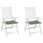 vidaXL Stuhlkissen 2 Stk. Blattmuster 40x40x3 cm Stoff vidaXL Stuhlkissen 2 Stk. Blattmuster 40x40x3 cm Stoff