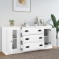vidaXL Sideboards 3 Stk. Weiß Holzwerkstoff vidaXL Sideboards 3 Stk. Weiß Holzwerkstoff