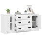 vidaXL Sideboards 3 Stk. Weiß Holzwerkstoff vidaXL Sideboards 3 Stk. Weiß Holzwerkstoff