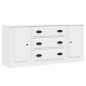vidaXL Sideboards 3 Stk. Weiß Holzwerkstoff vidaXL Sideboards 3 Stk. Weiß Holzwerkstoff