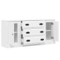 vidaXL Sideboards 3 Stk. Weiß Holzwerkstoff vidaXL Sideboards 3 Stk. Weiß Holzwerkstoff