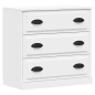 vidaXL Sideboards 3 Stk. Weiß Holzwerkstoff vidaXL Sideboards 3 Stk. Weiß Holzwerkstoff