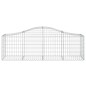 vidaXL Gabionen mit Hochbogen 15 Stk. 200x50x60/80 cm Verzinktes Eisen vidaXL Gabionen mit Hochbogen 15 Stk. 200x50x60/80 cm Verzinktes Eisen